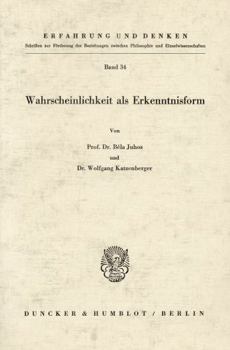 Paperback Wahrscheinlichkeit ALS Erkenntnisform. [German] Book