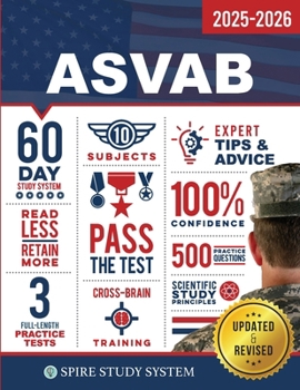 Paperback ASVAB Study Guide: Spire Study System & ASVAB Test Prep Guide with ASVAB Practice Test Review Questions for the Armed Services Vocational Book