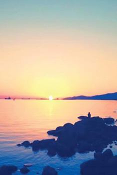 Journal: Sunset in Vancouver (Front and Back Image Cover)