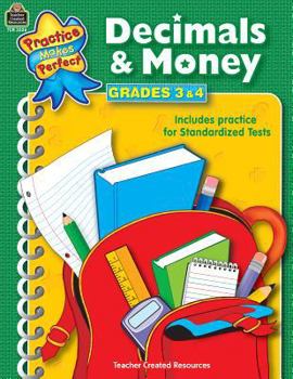 Paperback Decimals & Money Grades 3-4 Book