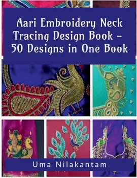 Paperback Aari Embroidery Neck Tracing Design Book - 50 Designs in One Book
