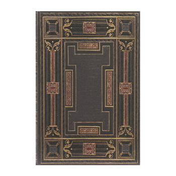 Paperblanks Onyx Asterales Hardcover Journal Mini Lined Elastic Band Closure 176 Pg 85 GSM