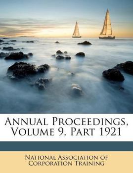 Paperback Annual Proceedings, Volume 9, Part 1921 Book