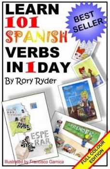 Paperback Learn 101 Spanish Verbs in 1 Day Book