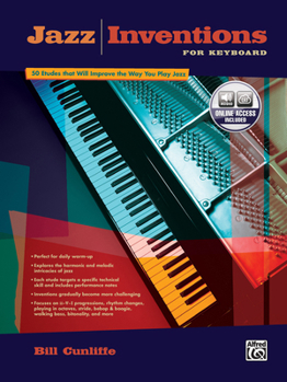 Paperback Jazz Inventions for Keyboard: 50 Etudes That Will Improve the Way You Play Jazz, Book & Online Audio Book