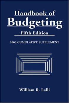 Paperback Handbook of Budgeting: Cumulative Supplement Book