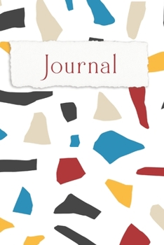 Modern Terrazzo 6 x 9 inch Journal, 200 Pages, Wide Ruled, Soft Cover