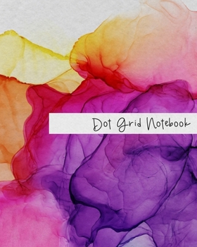 Paperback Dot Grid Notebook: 8x10 Dot Journal with Index and Page Numbers - Purple Book