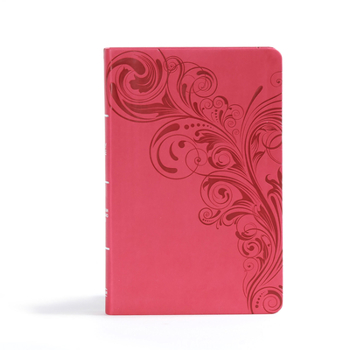Imitation Leather CSB Ultrathin Reference Bible, Pink Leathertouch, Indexed Book