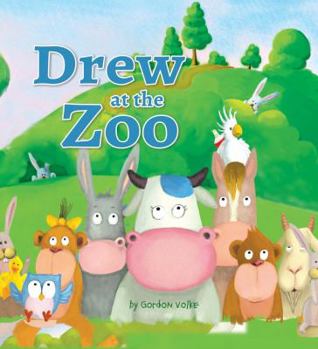 Board book Drew At The Zoo - A Rhyming Animal Story For Children - Padded Board Picture Book - Little Hippo Books Book