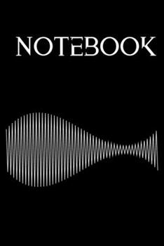 Paperback Notebook: Retro Design Sound Wave Notebook for Music Lovers. Song Writing Journal: Lined/Ruled Paper For Musicians, Music Lovers Book