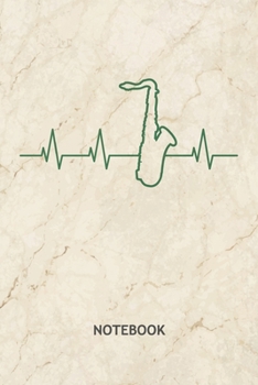 NOTEBOOK: Saxophonist Note Book Grid-lined 6x9 - Instruments Journal A5 Gridded - Instrumentalist Planner Saxophone Concerto 120 Pages SQUARED - ... Soft Cover - Concert Band Birthday Present