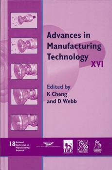 Hardcover Advances in Manufacturing Technology XVI - Ncmr 2002 Book