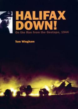 Hardcover Halifax Down!: On the Run from the Gestapo, 1944 Book