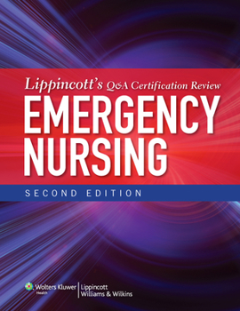 Paperback Lippincott's Q&A Certification Review: Emergency Nursing Book