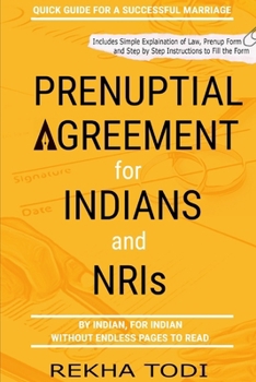 Paperback Prenuptial Agreement for Indian and NRI: A Complete Guide Book