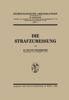 Paperback Die Strafzumessung [German] Book