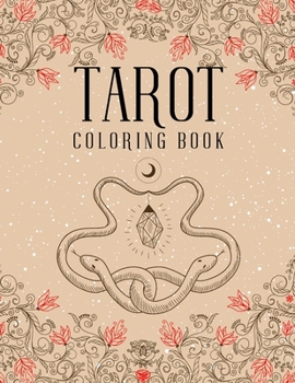 Paperback Tarot Coloring Book: Magic Witch Cards Shadows Coloring Book