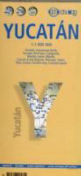Laminated Yucatan Map by Borch (English) (English, Spanish, French, Italian and German Edition)