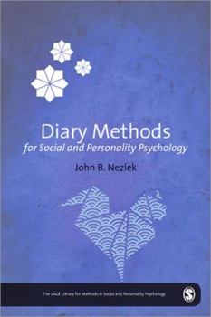 Hardcover Diary Methods for Social and Personality Psychology Book