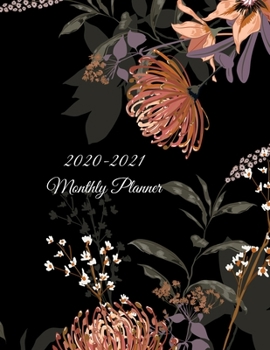 2020-2021 Monthly Planner: 2020-2021 Two Year Monthly Planner, Tropical Flower Design, 24 Months Logbook Calendar Agenda Organizer Schedule Yearly ... 8.5"x11") Elegant Gift, Blossom, Large Size