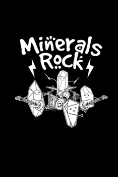 Minerals rock: 6x9 Minerals | lined | ruled paper | notebook | notes