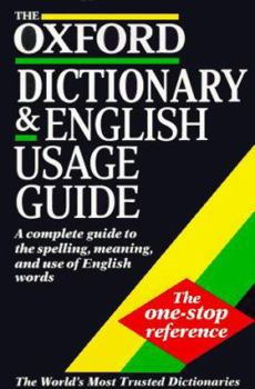 Paperback The Oxford Dictionary and English Usage Guide Book