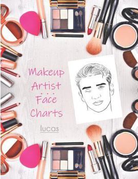 Paperback Makeup Artist Face Charts: Lucas Book