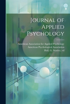 Paperback Journal of Applied Psychology Book