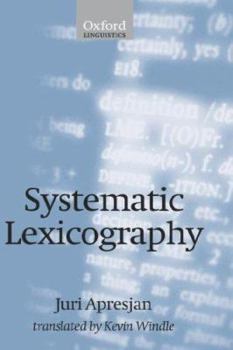 Hardcover Systematic Lexicography Book