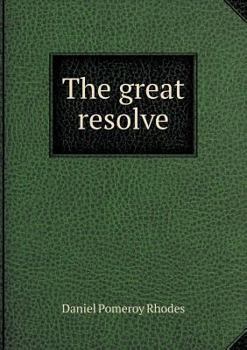 Paperback The great resolve Book