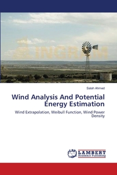 Paperback Wind Analysis And Potential Energy Estimation Book
