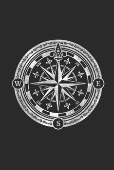 Paperback Compass For Sailing: Sailing Notebook, Graph Paper (6" x 9" - 120 pages) Sports And Recreations Themed Notebook for Daily Journal, Diary, a Book