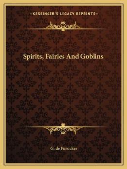 Paperback Spirits, Fairies And Goblins Book