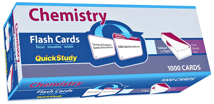 Cards Chemistry Flash Cards - 1000 Cards: A Quickstudy Reference Tool Book