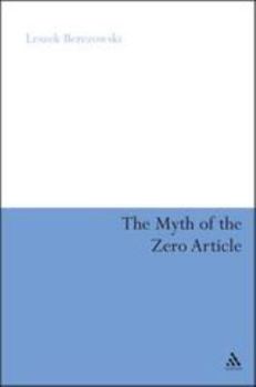 Paperback The Myth of the Zero Article Book