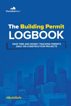 Hardcover Building Permit Daily Tracking Logbook Book