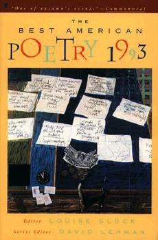 BEST AMERICAN POETRY 1993 (Best American Poetry) - Book  of the Best American Poetry