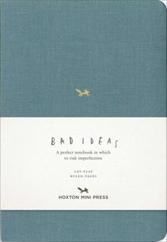 Hardcover A Notebook for Bad Ideas - Blue Ruled Book
