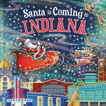 Hardcover Santa Is Coming to Indiana Book