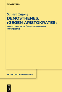 Hardcover Demosthenes, >Gegen Aristokrates [German] Book