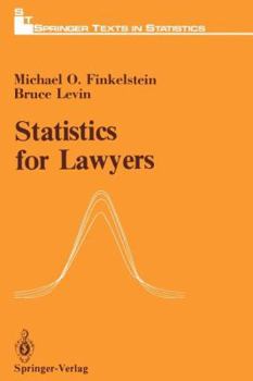Paperback Statistics for Lawyers (Springer Texts in Statistics) Book