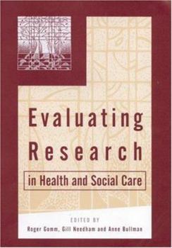 Paperback Evaluating Research in Health and Social Care Book