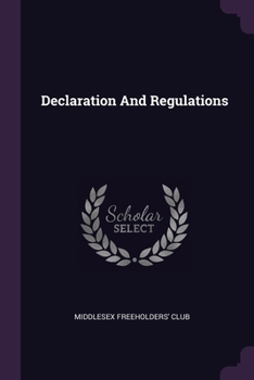 Paperback Declaration And Regulations Book