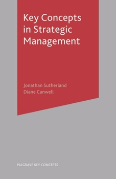 Paperback Key Concepts in Strategic Management Book