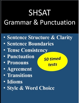 Paperback SHSAT Grammar & Punctuation Book