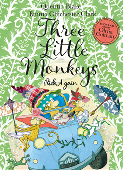 Paperback Three Little Monkeys Ride Again: Book & CD Book