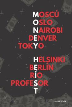 Paperback Money Heist Notebook: Tokyo & The Professor Blank Lined Diary / Journal 6x9" 120 Pages, Black Cover Book, Christmas & Birthday Gifts Book