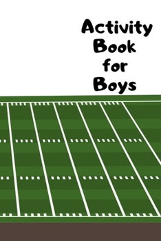 Activity Book for Boys: Activities Book for Kids Ages 4-8 Draw and Write Journal with Puzzles Games and Writing Prompts - Great Gift for Boys