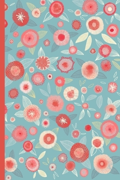 Paperback Notes: A Blank Lined Journal with Coral Watercolor Flower Cover Art Book